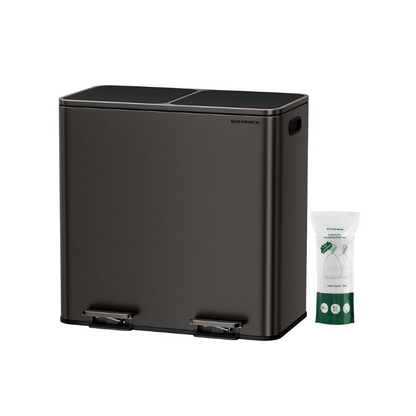 2 x 10.6 Gallon (2 x 40 L) Trash Can for Kitchen