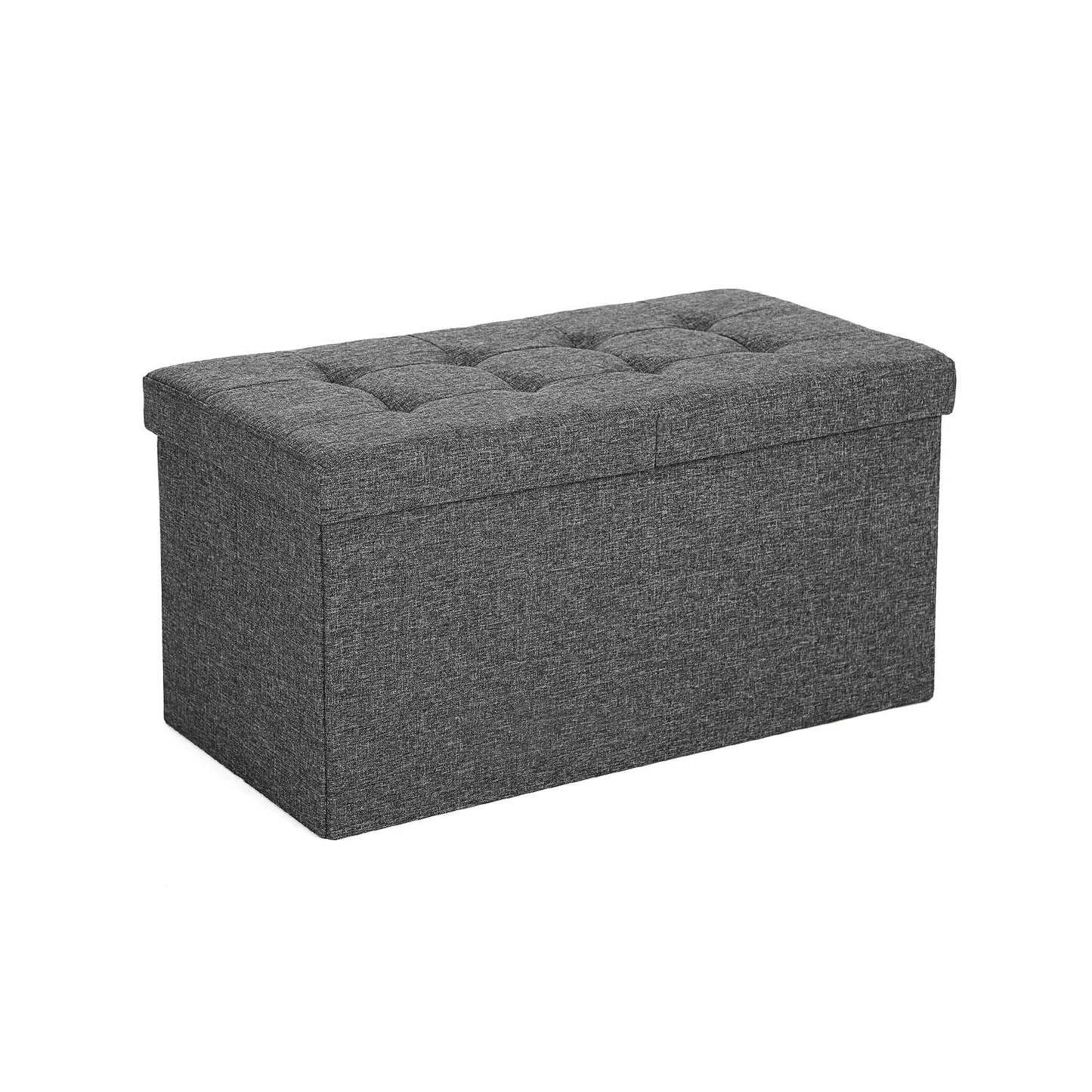 80L Linen Look Ottoman - image 2