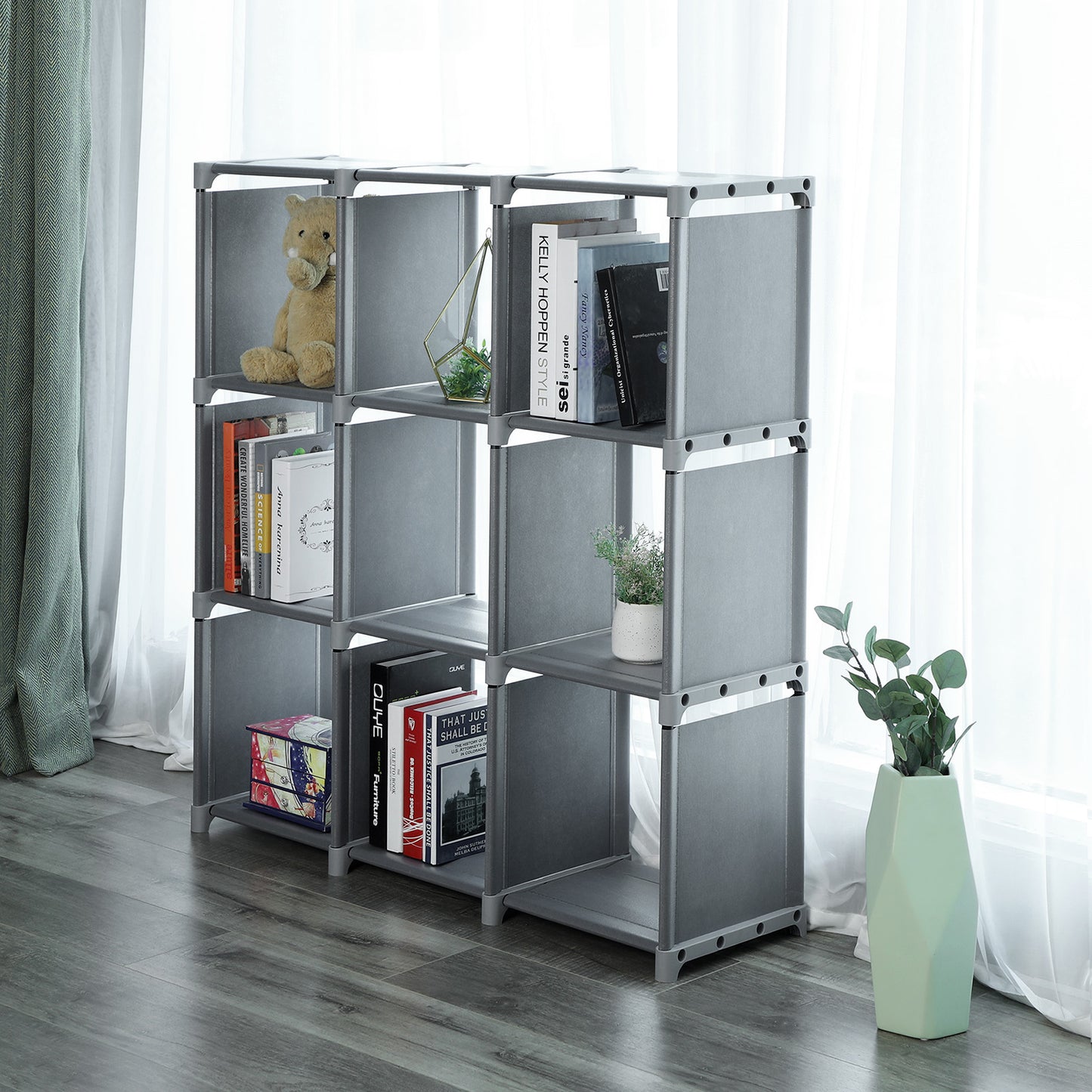 9 Cubes Bookshelf Closet - image 5