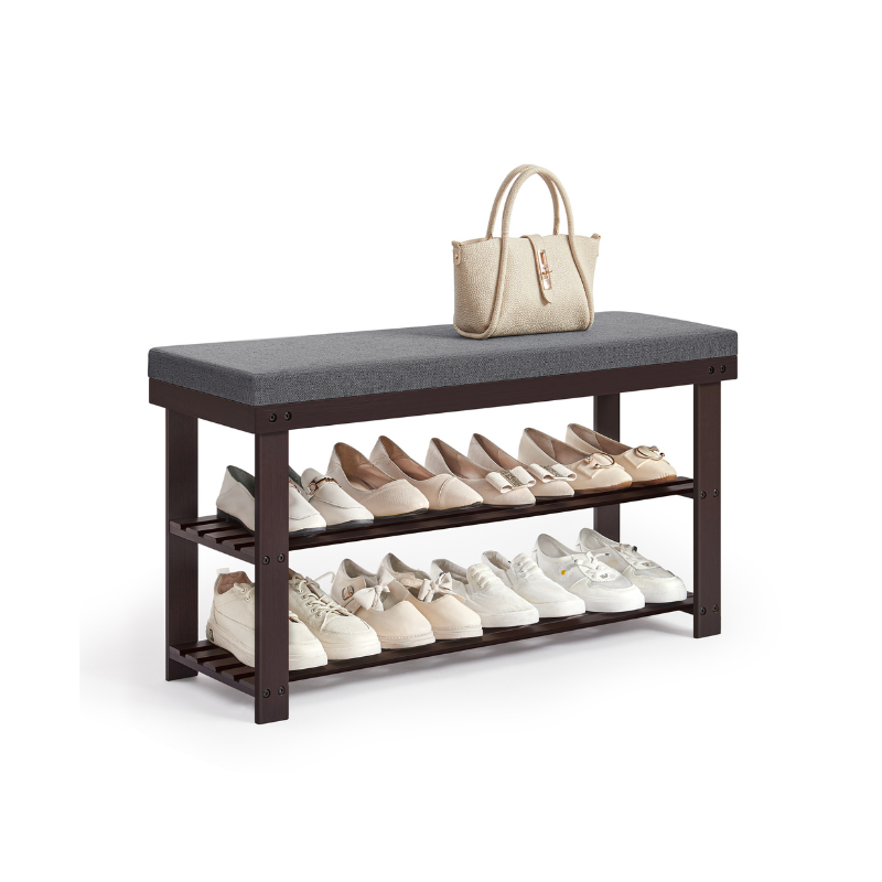 3-Tier Bamboo Shoe Bench - HWLEXTRA 