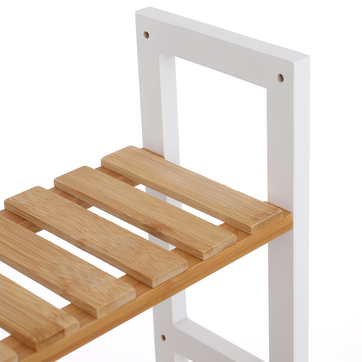 Bamboo Bathroom Shelves, 3-Tier Adjustable Layer Rack, Bathroom Towel Shelf