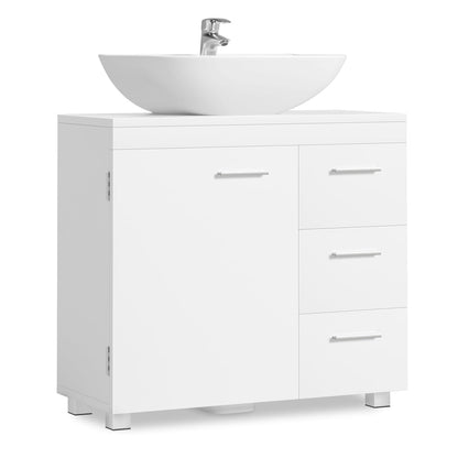 Under-Sink Bathroom Cabinet, 30 x 70 x 64 cm, Cloud White - image 1