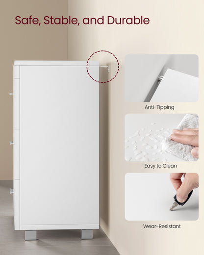 Under-Sink Bathroom Cabinet, 30 x 70 x 64 cm, Cloud White - image 9