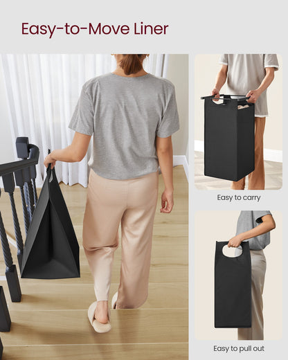 Laundry Basket with 3 Pull-Out and Removable Bags - image 5