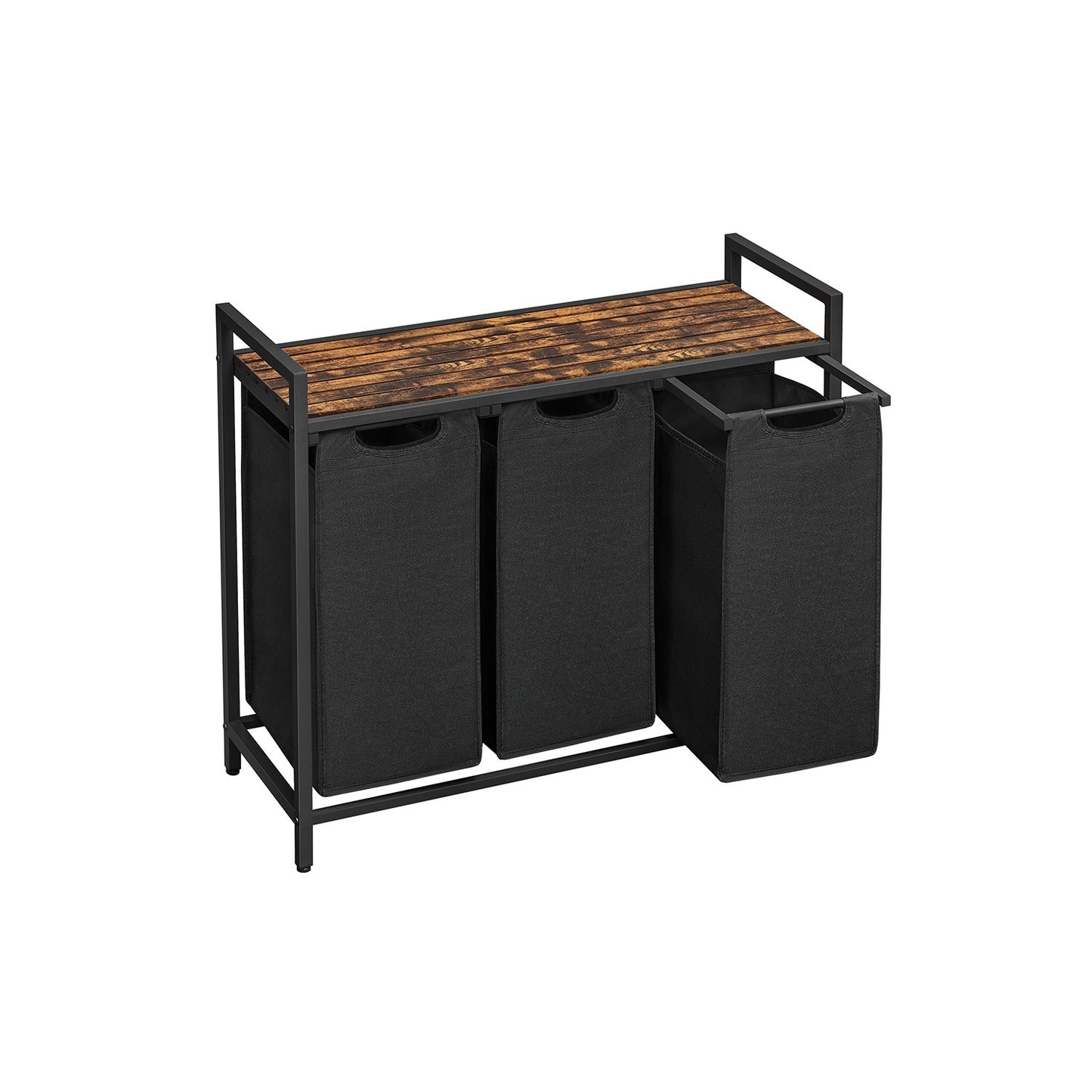 Laundry Basket with 3 Pull-Out and Removable Bags - image 7