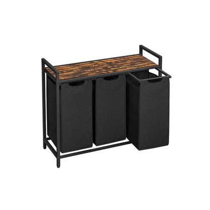 Laundry Basket with 3 Pull-Out and Removable Bags - image 7