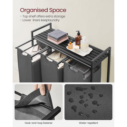 Laundry Basket with 3 Pull-Out and Removable Bags - image 18