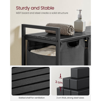 Laundry Basket with 3 Pull-Out and Removable Bags - image 19