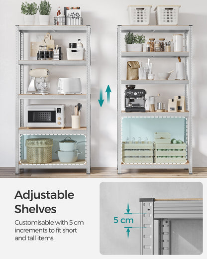 Set of 2 Silver Garage Shelving - image 5