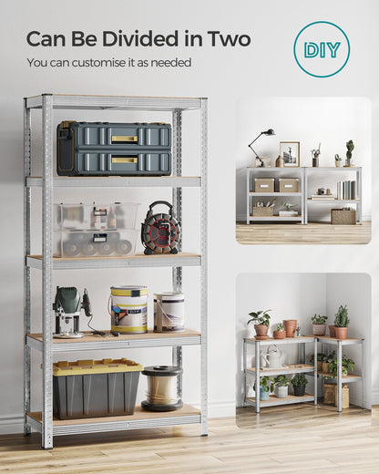 Set of 2 Silver Garage Shelving - image 7