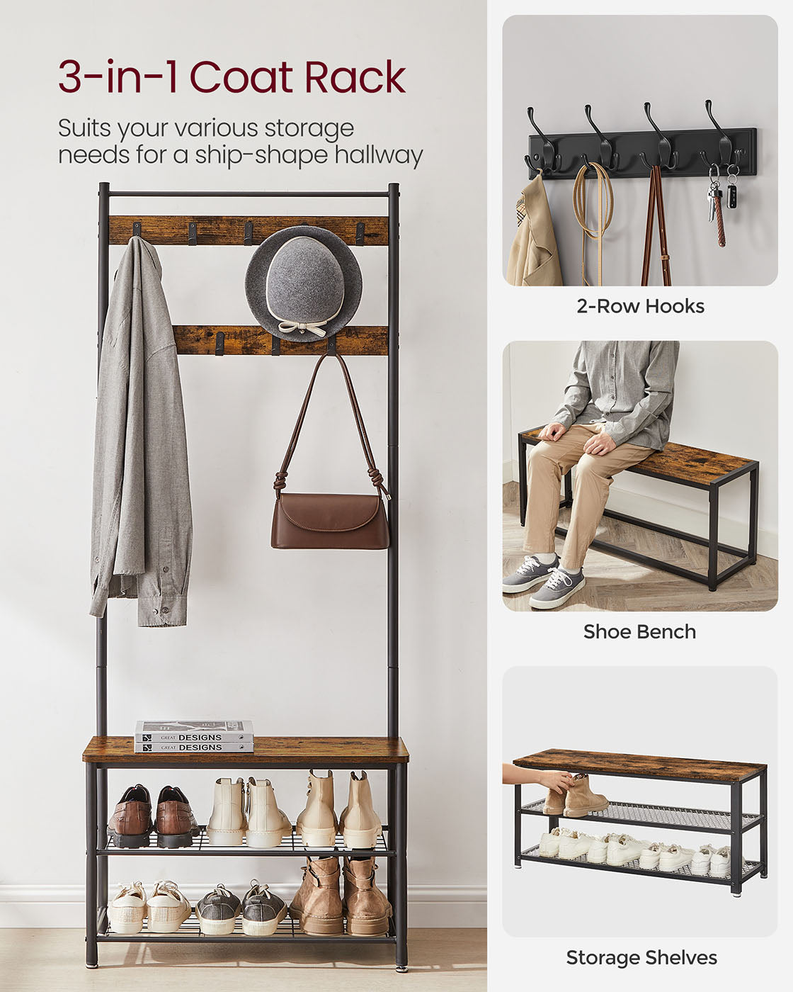 Vintage Hat Coat Stand - image 4