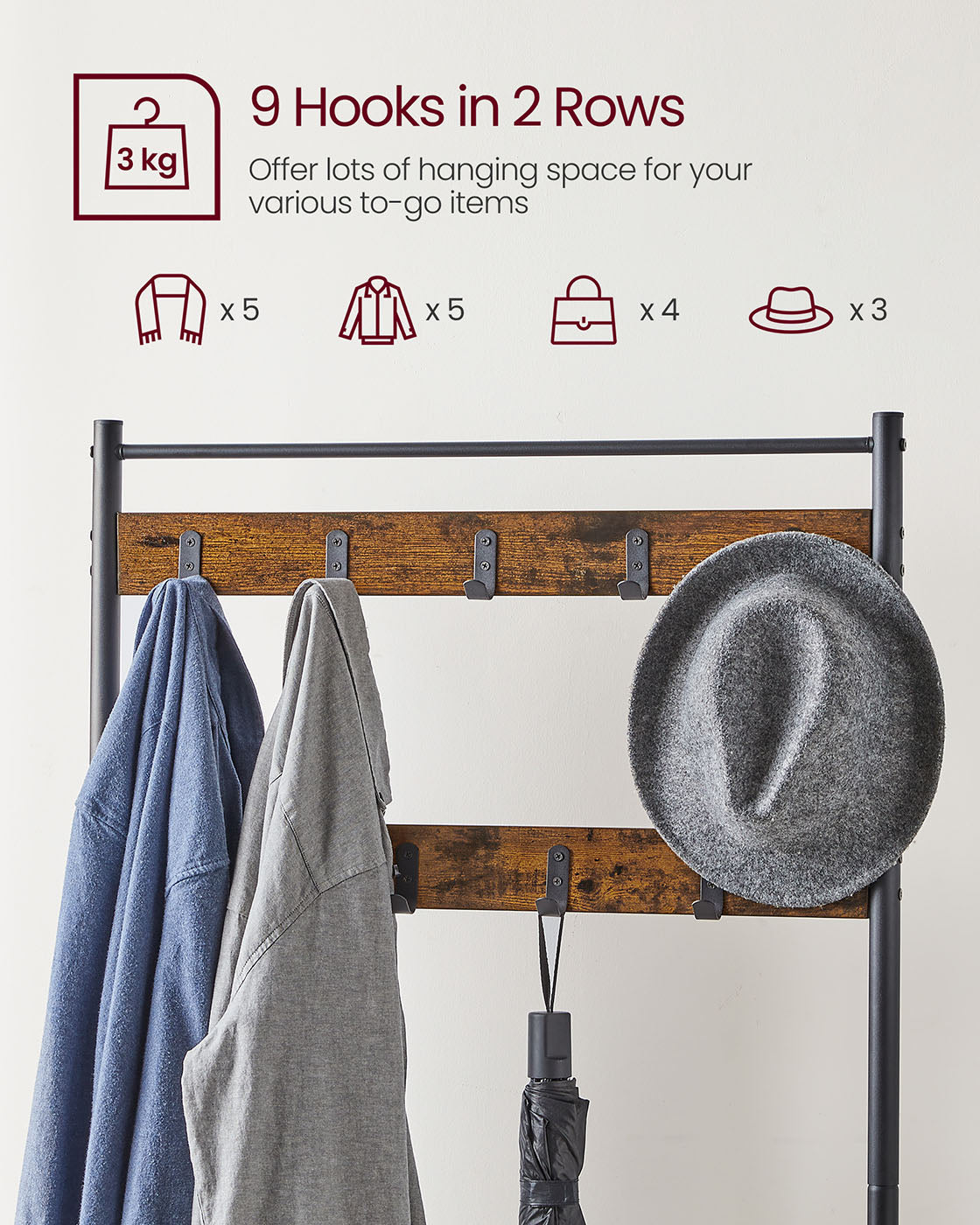 Vintage Hat Coat Stand - image 5