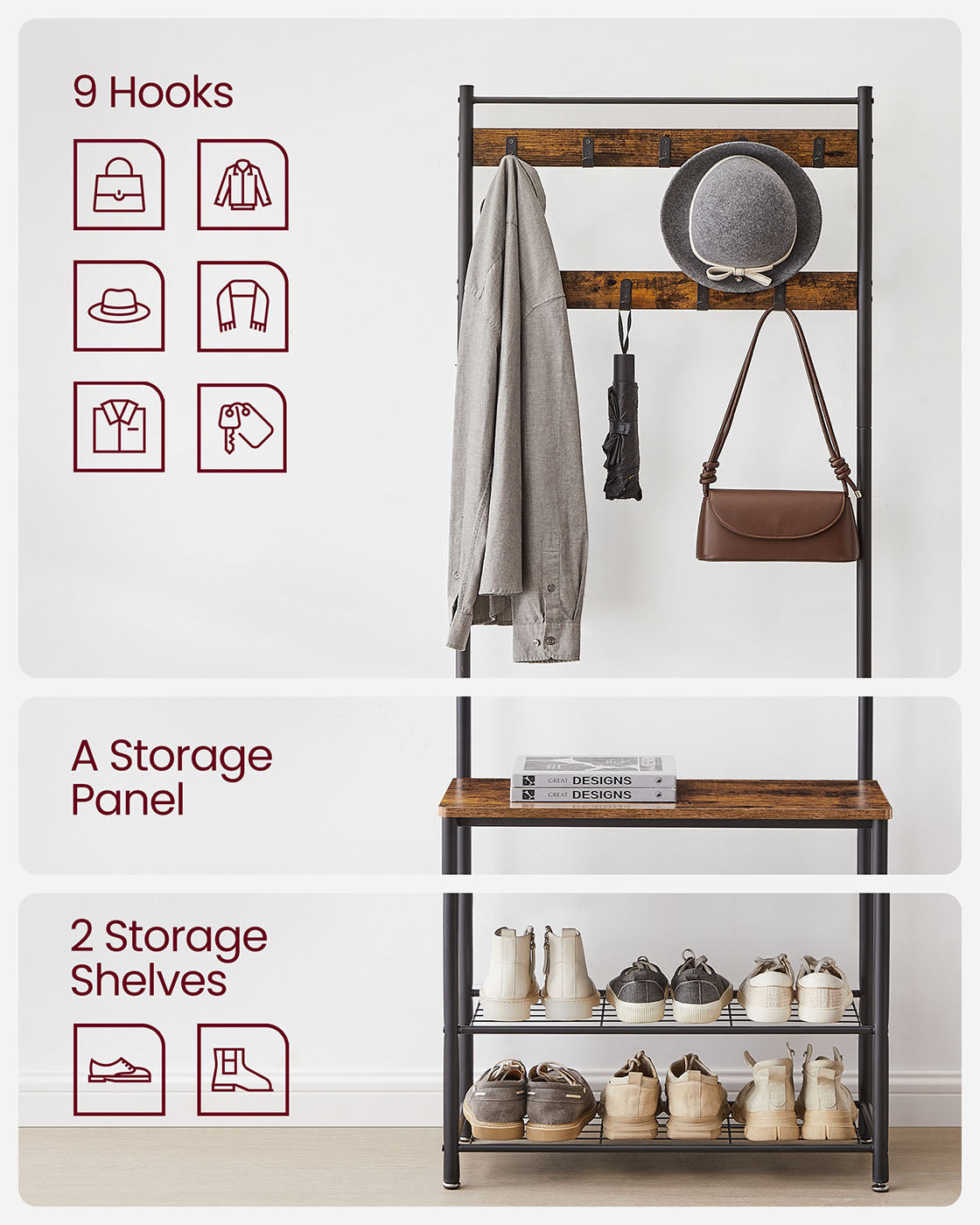 Vintage Hat Coat Stand - image 9