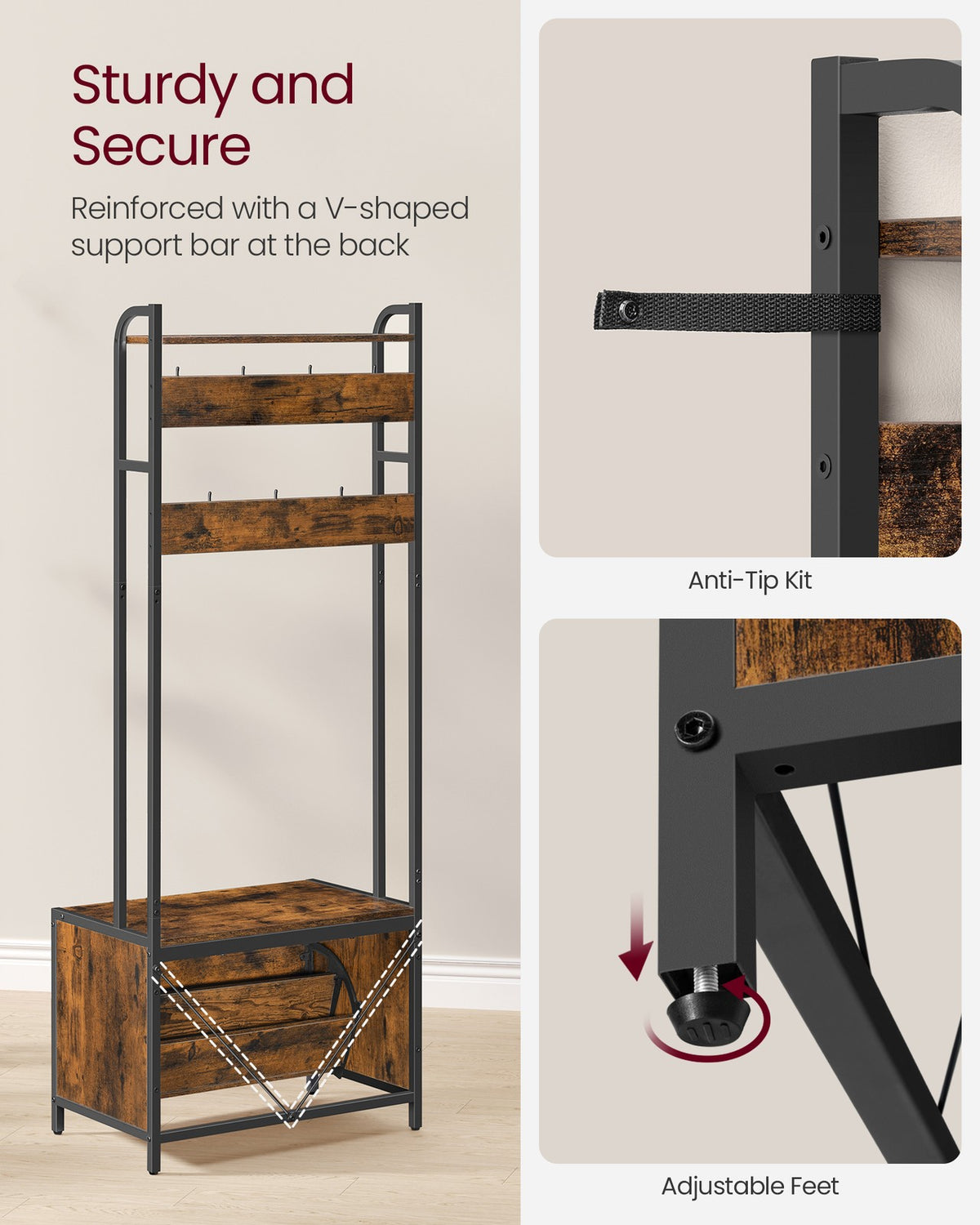 Coat Rack with Shoe Storage - image 6