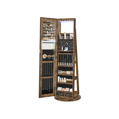 Rotating LED Mirror Jewelry Cabinet - image 3