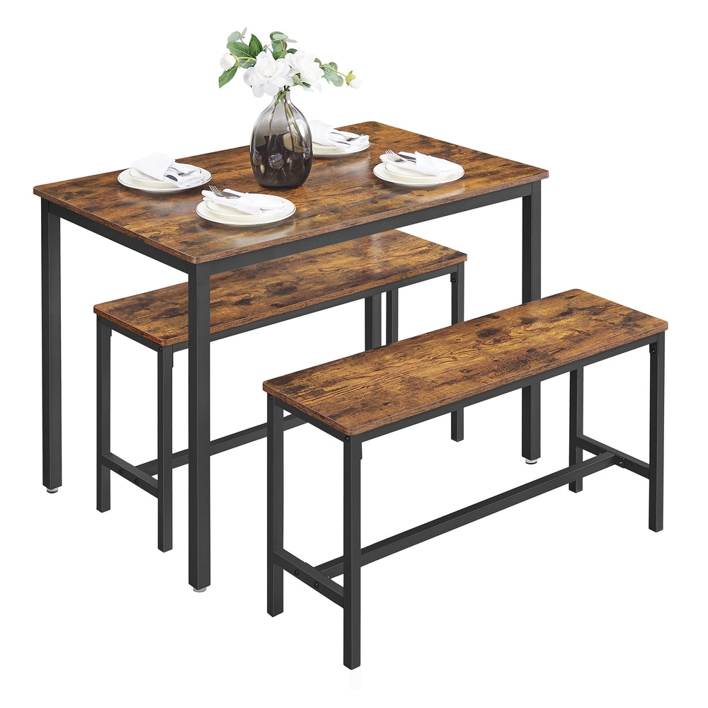 Dining Table with Benches - image 2