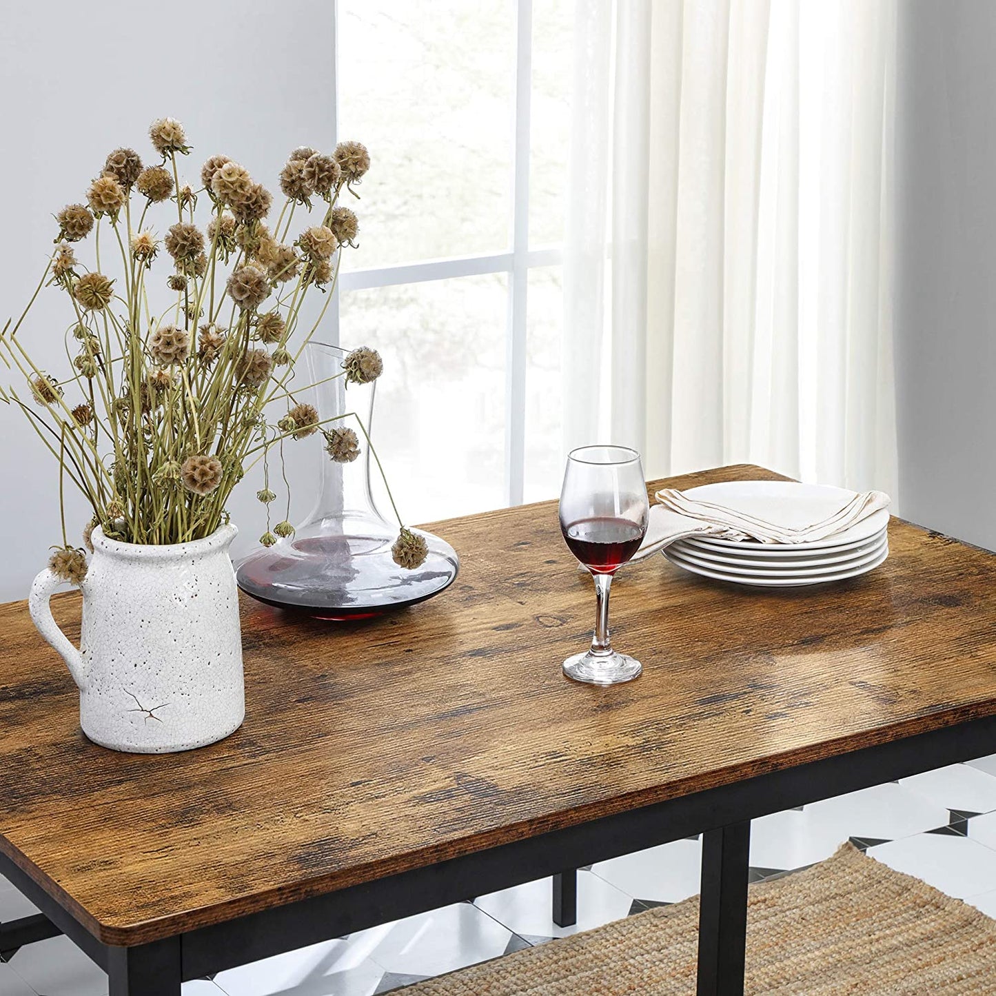 Dining Table with Benches - image 5