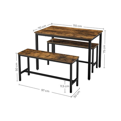 Dining Table with Benches - image 7