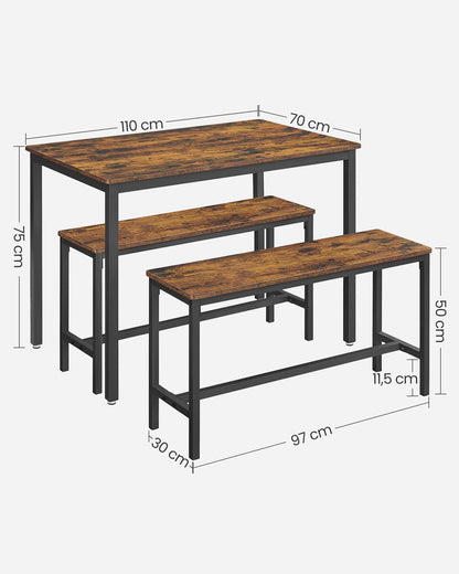 Dining Table with Benches - image 11