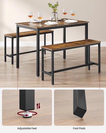 Dining Table with Benches - image 12