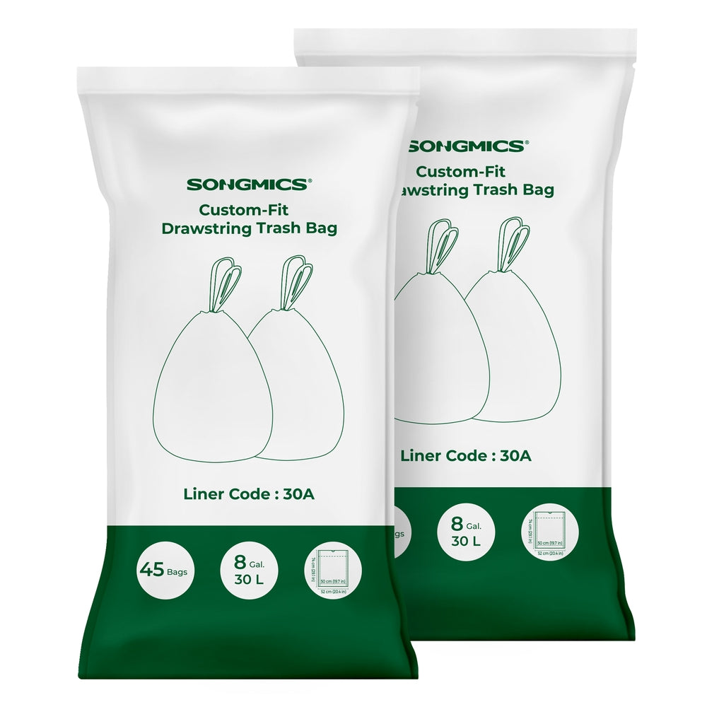 Drawstring Bin Liners, 30L Bin Liners, Code 30A, Customized, 2 Rolls, 90 Pieces - image 1
