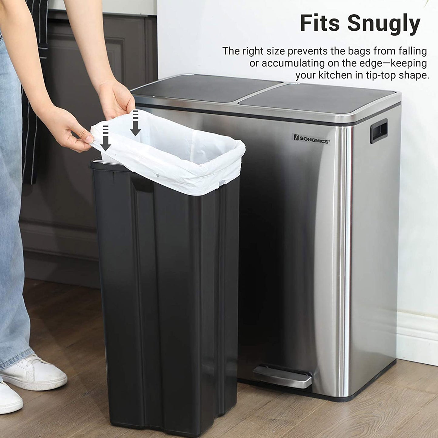 Drawstring Bin Liners, 30L Bin Liners, Code 30A, Customized, 2 Rolls, 90 Pieces - image 3