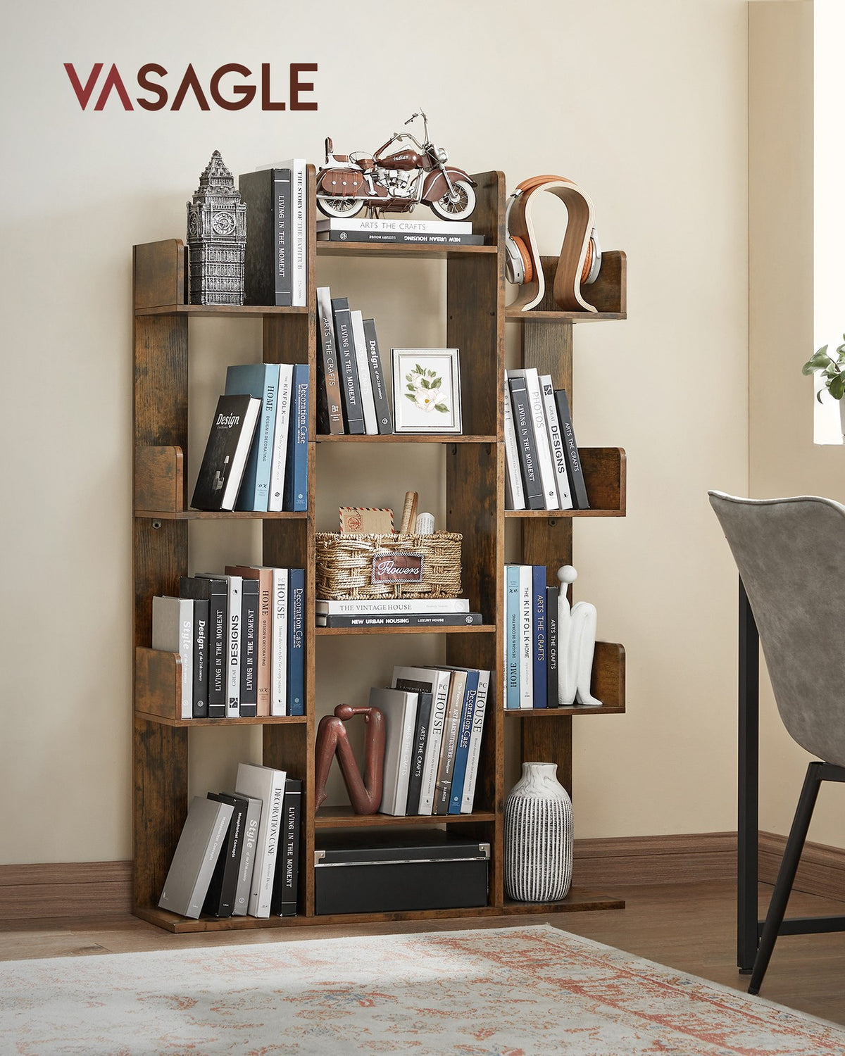 13 Storage Shelves Bookshelf - image 2