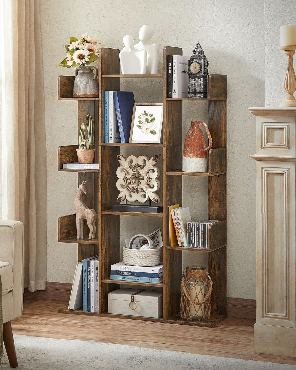 13 Storage Shelves Bookshelf - image 3
