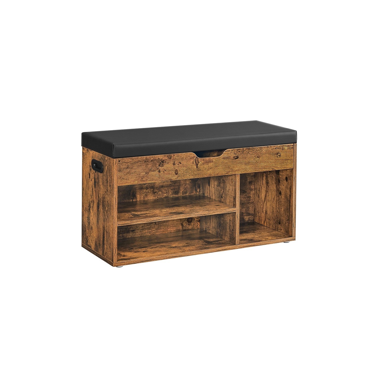 Shoe Bench with Cushion 3 Compartments White - image 17