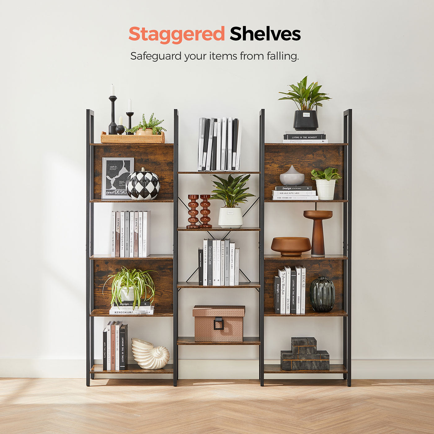 Large Bookshelf with 14 Storage Shelves - image 5