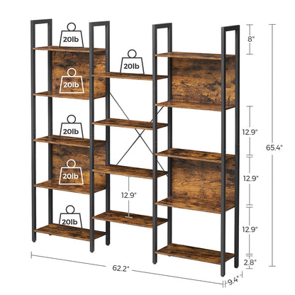 Large Bookshelf with 14 Storage Shelves - image 8