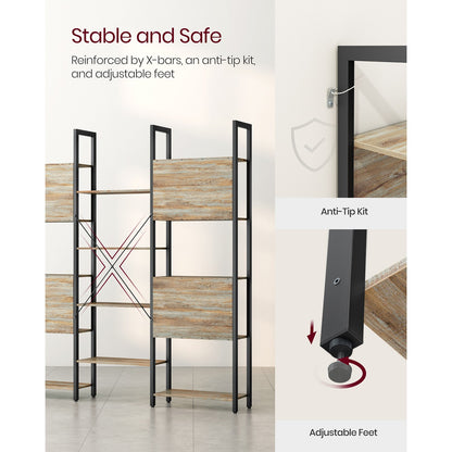 Large Bookshelf with 14 Storage Shelves - image 19