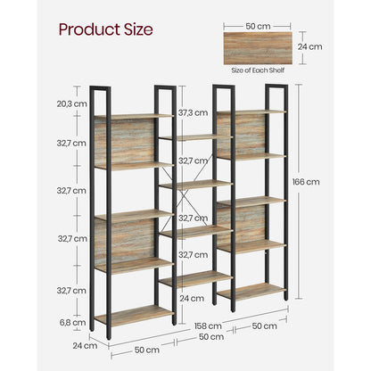 Large Bookshelf with 14 Storage Shelves - image 21