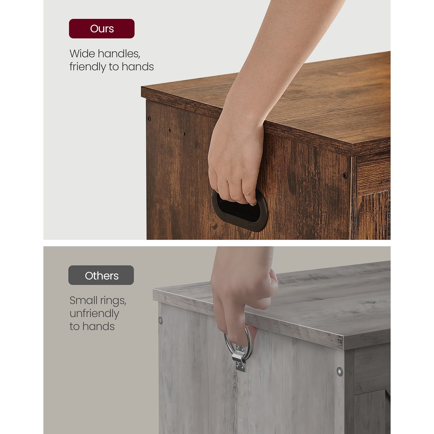 Storage Bench Matte White 40 x 80 x 46 cm - image 20