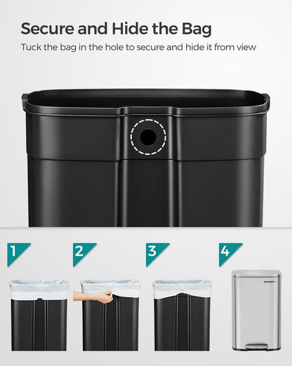 Kitchen Pedal Bin 50L Ink Black - image 28