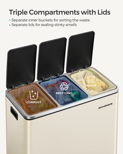 3 Compartments Dustbin - image 37