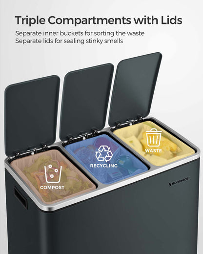3 Compartments Dustbin - image 20