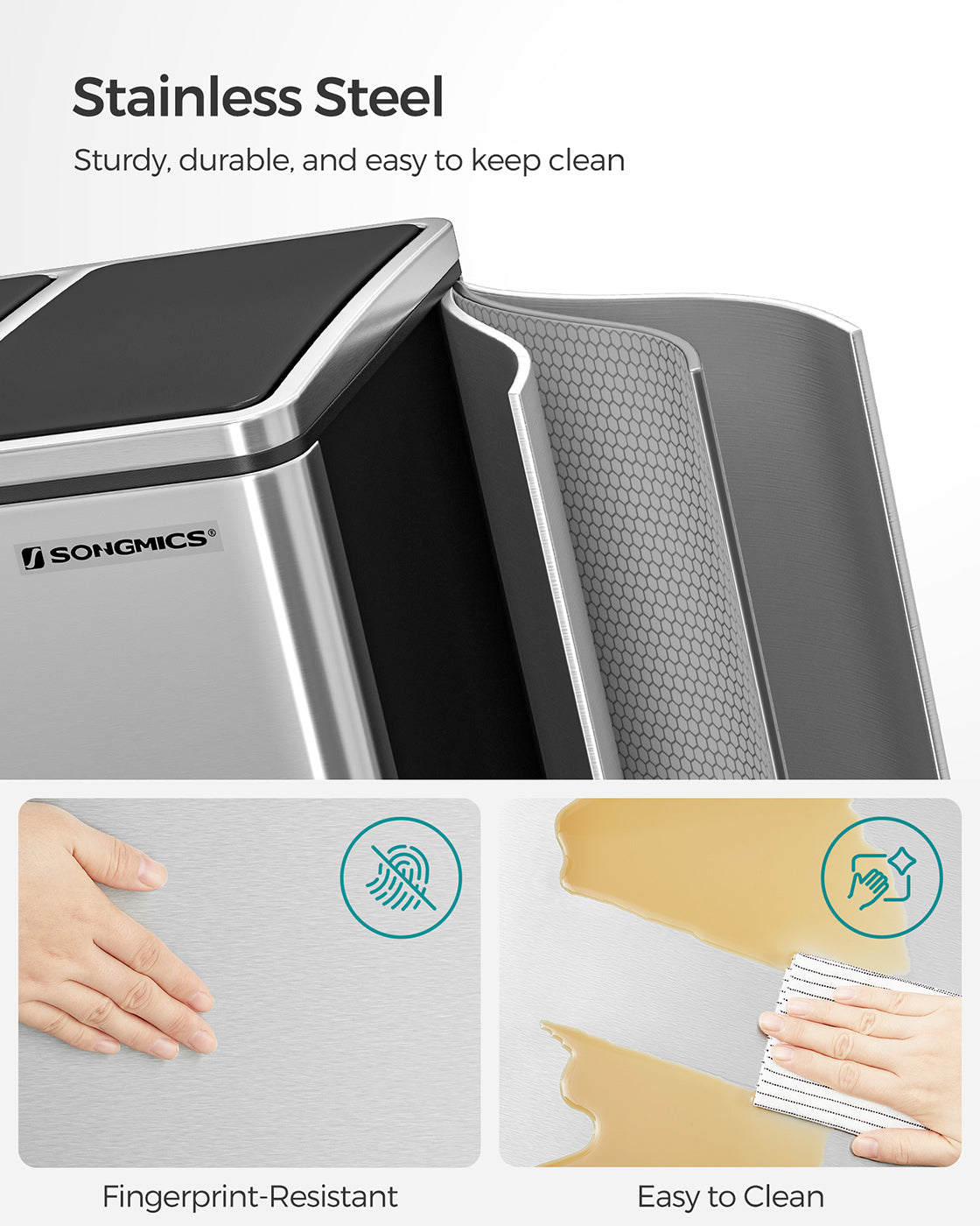 3 Compartments Dustbin - image 5