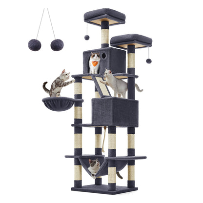Light Grey Tall Cat Tree Activity Centre - image 41