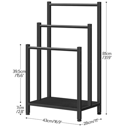 freestanding towel-rack - black