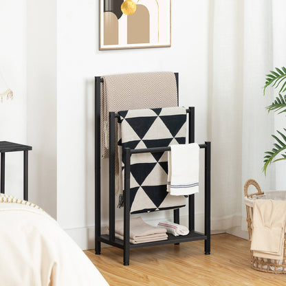 freestanding towel-rack - black