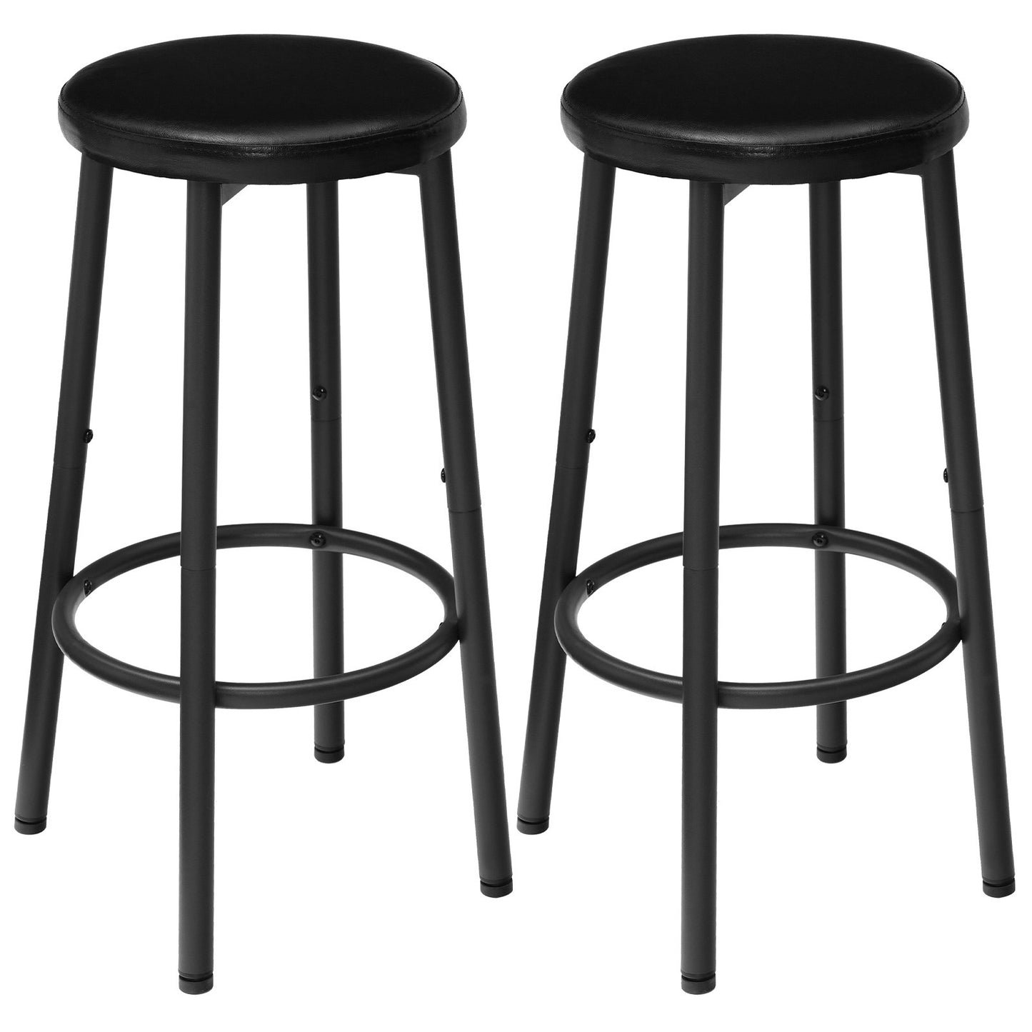 bar stools set of 2 - black