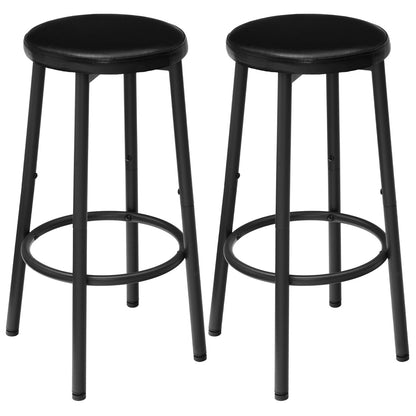 bar stools set of 2 - black