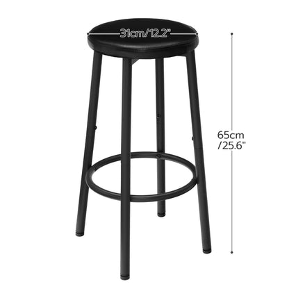 bar stools set of 2 - black