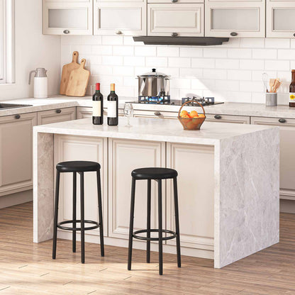 bar stools set of 2 - black