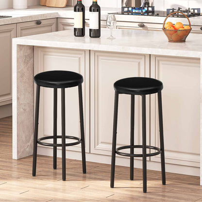 bar stools set of 2 - black