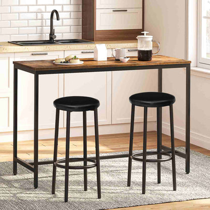 bar stools set of 2 - black