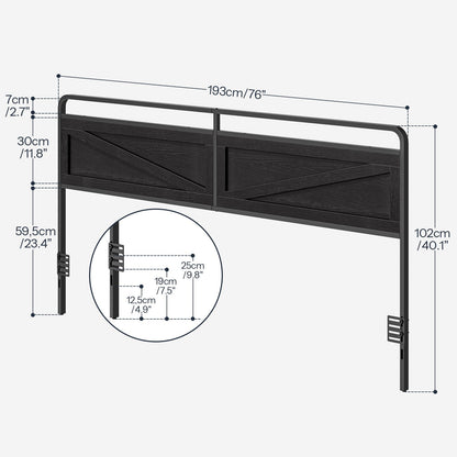 King Headboard - Black
