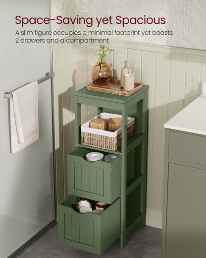 Bathroom Floor Cabinet with 2 Drawers