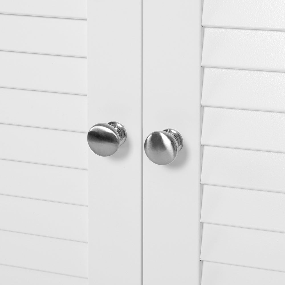 White Under Sink Storage Cabinet with Shelf - image 8